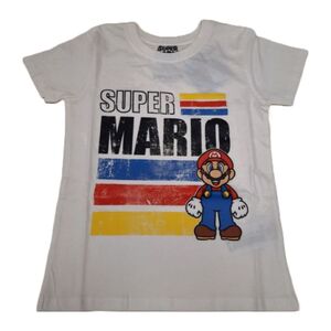 Difuzed Nintendo Super Mario Kids T-Shirt - White