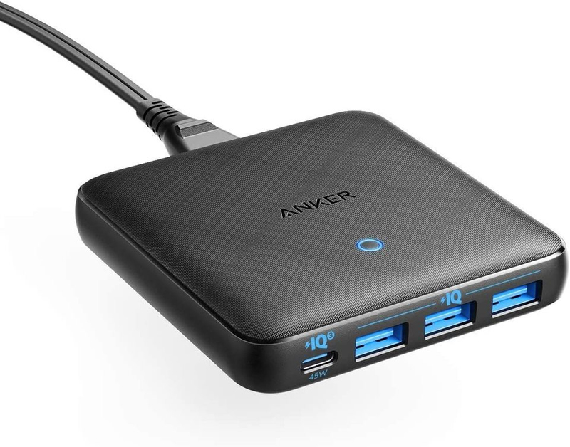 Anker Powerport Pd+ 4 Black Wall Charger