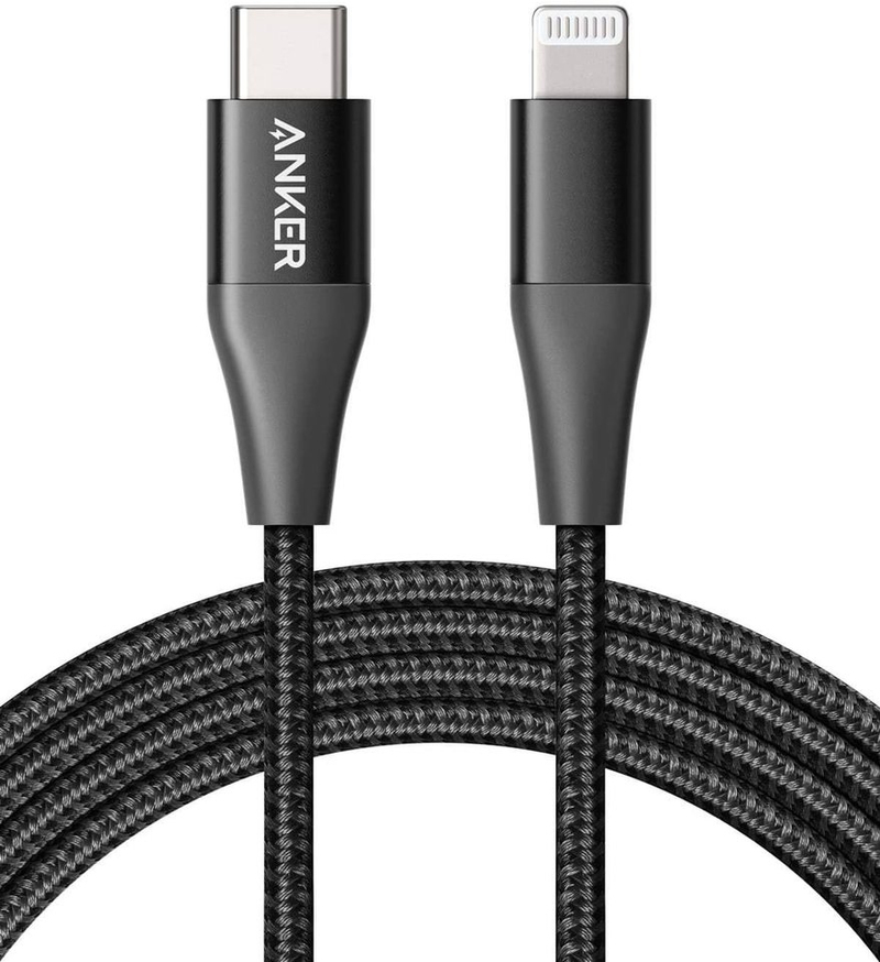 Anker Powerline + II USB C To Lightning Cable 2M Black