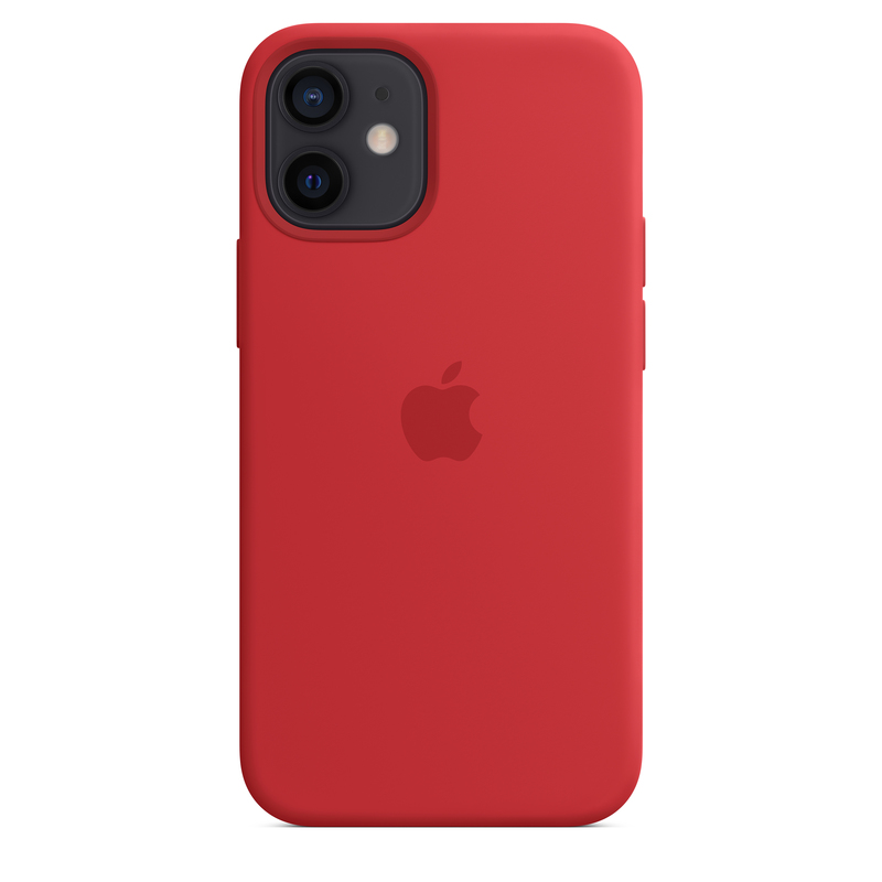 Apple Silicone Case (Product)Red with MagSafe for iPhone 12 Mini