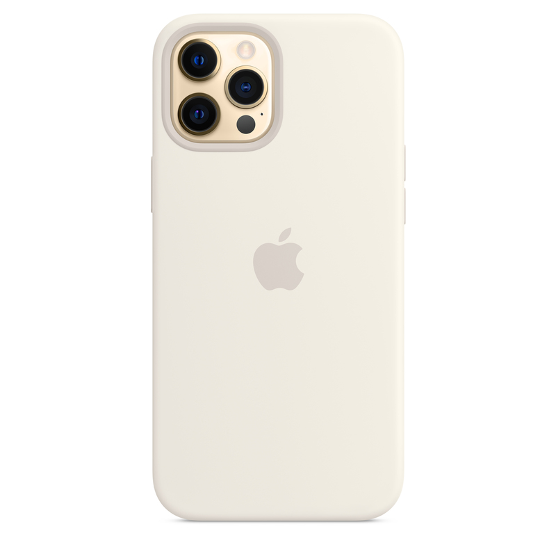 Apple Silicone Case White with MagSafe for iPhone 12 Pro Max