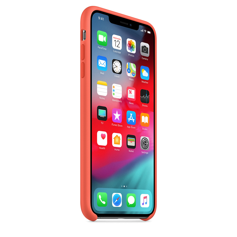 Apple Silicone Case Nectarine for iPhone XS Max