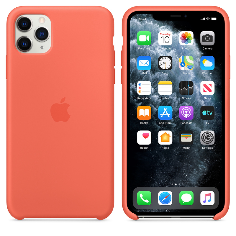 Apple Silicone Case Clementine Orange for iPhone 11 Pro Max