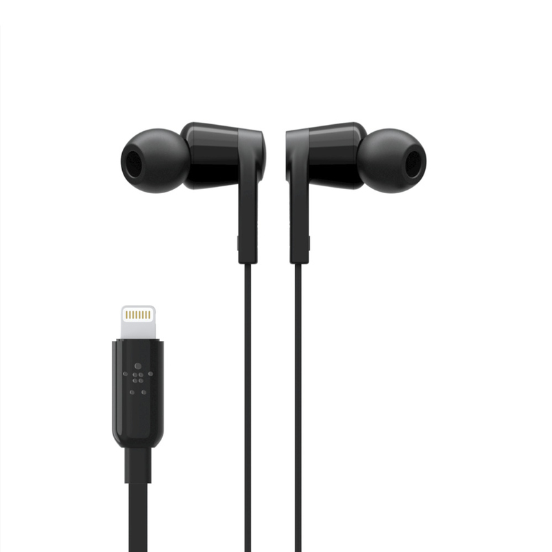Belkin Rockstar Black In-Ear Earphones with USB-C Connector