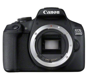 كانون Eos 2000D + عدسات Ef-S 18-55 مم عدد بؤري/3.5-5.6 ملحقات كاميرا SLR الطراز III 24.1 ميجا بكسل سيموس 6000 X‏ 4000 بكسل أسود