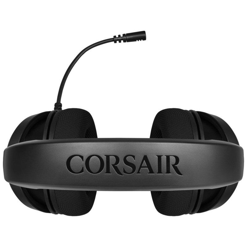 سماعة الرأس HS45 للألعاب من كورسير بميزة الصوت المحيطي - كربون