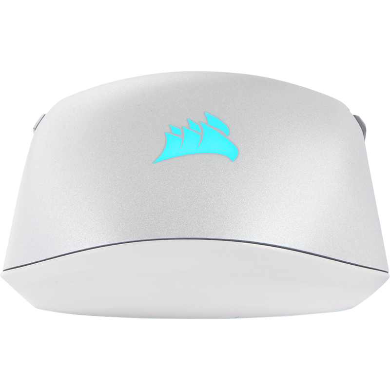 ماوس الألعاب البصري Corsair M55 RGB Pro أبيض بإضاءة خلفية RGB Led/12400 نقطة في البوصة