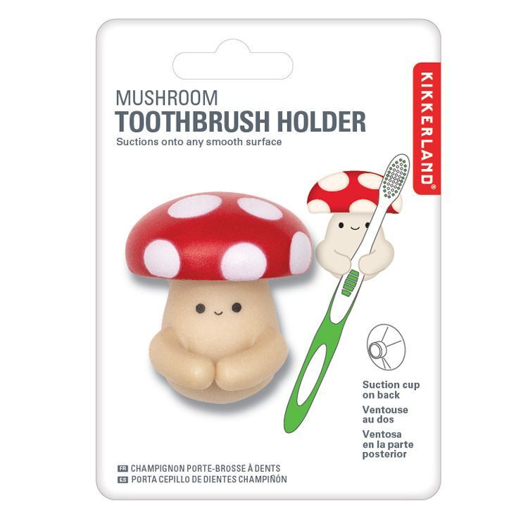 Kikkerland Mushroom Toothbrush Holder