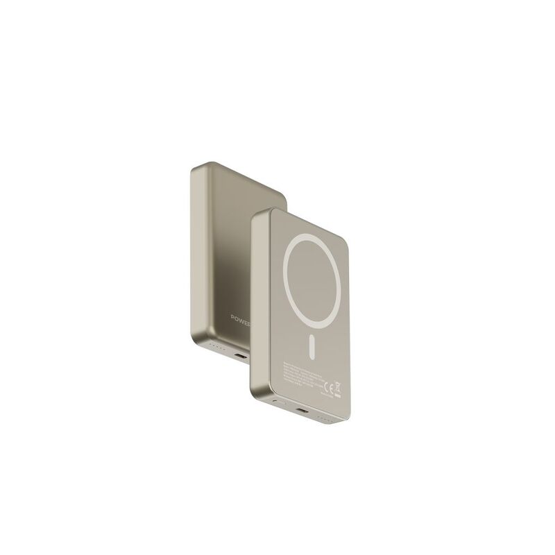 Powerology 10000mAh Magsafe Aluminum Powerbank - Titanium