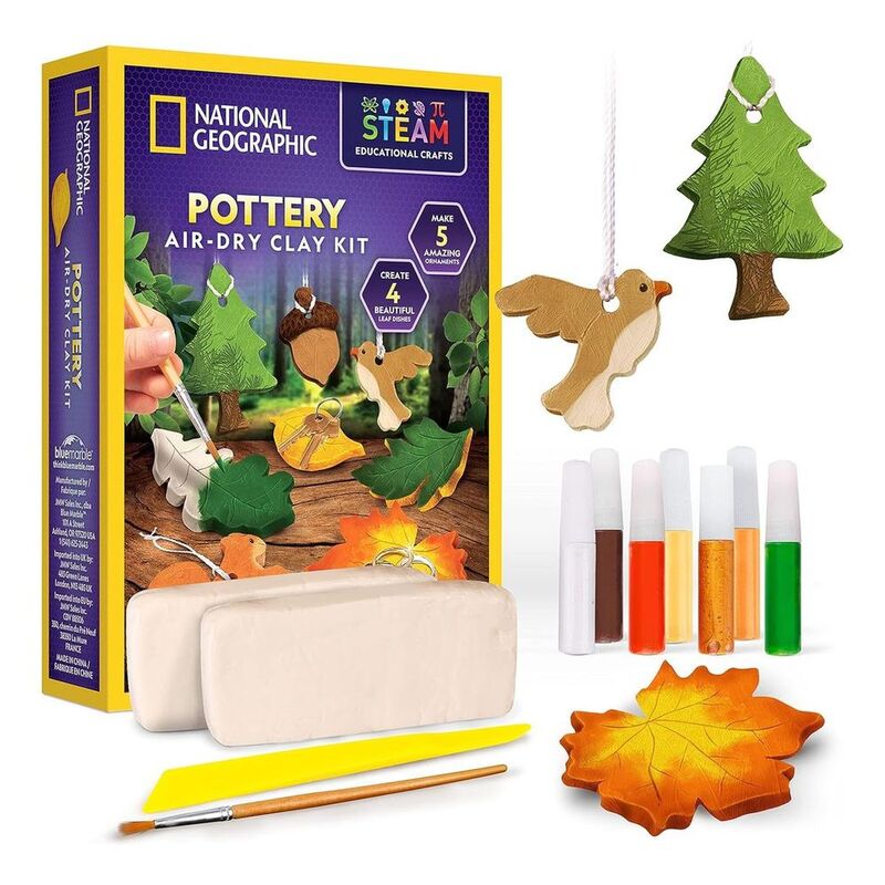 National Geographic Air-Dry Clay Pottery Craft Kit