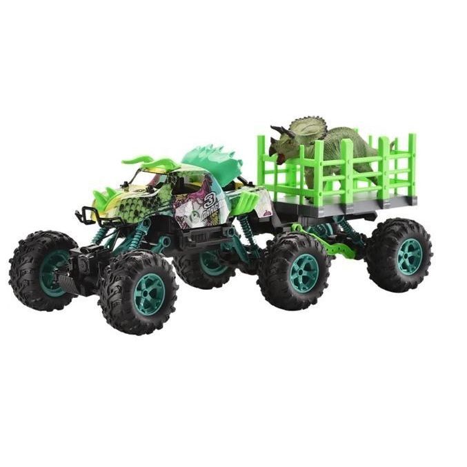 Crazon Monster Trailer Dinosaur Truck 1:12 Remote Control Car