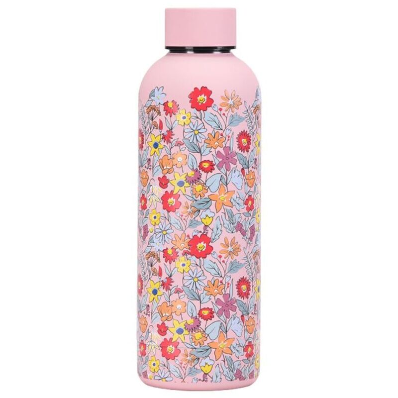 Toy Station Pink Flowers Vacuum Water Bottle - 500ml