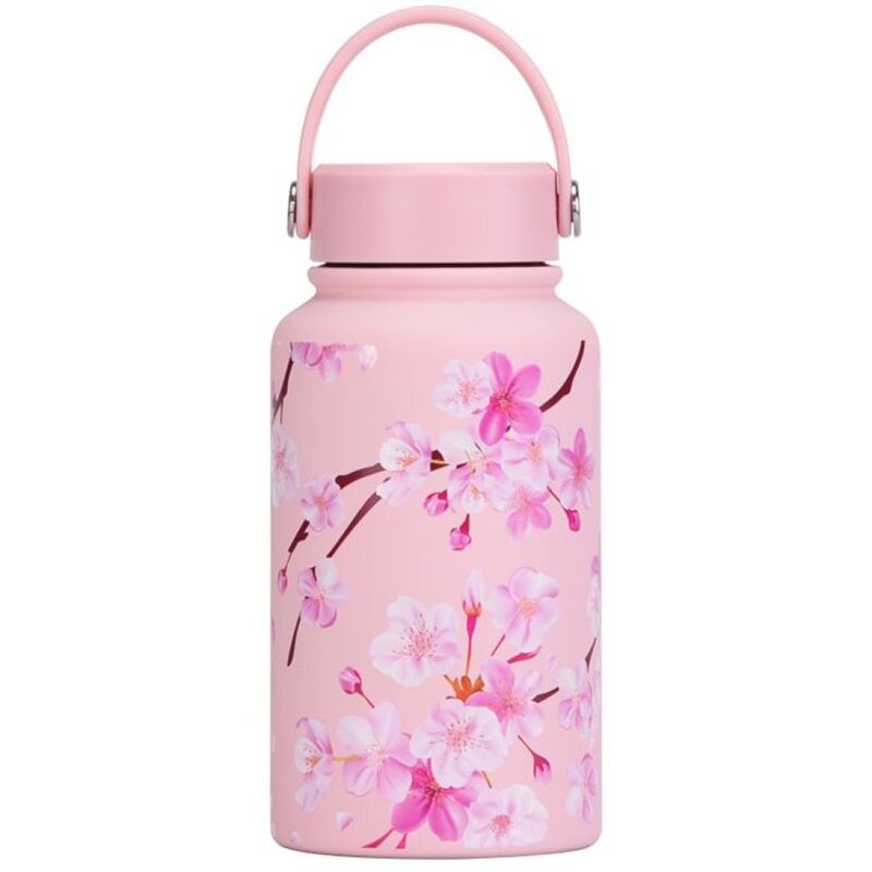 Toy Station Cherry Blossom Wide Mouth Vacuum Water Bottle - 650ml
