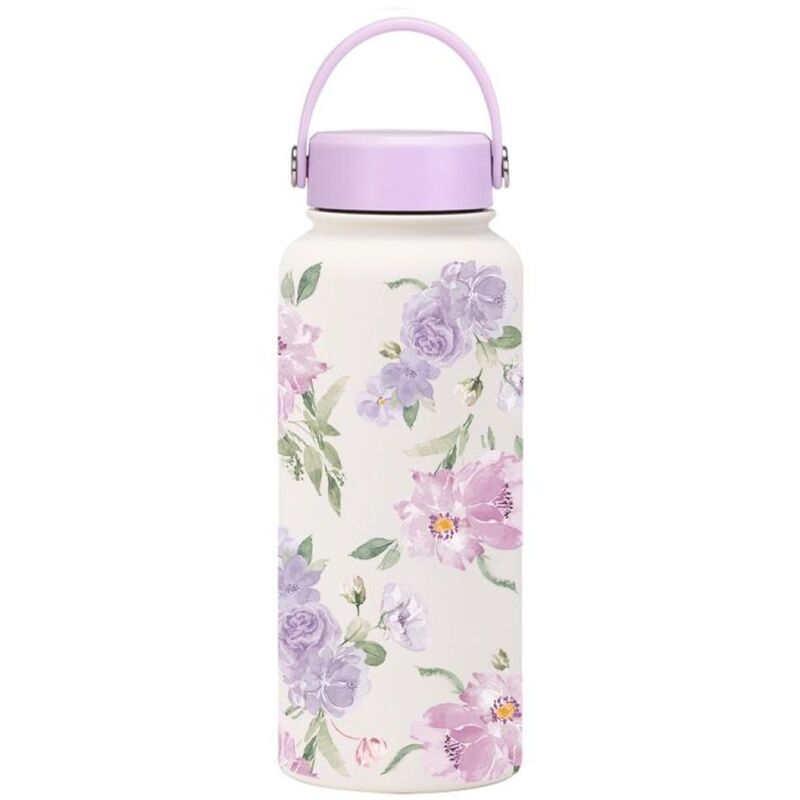 Toy Station Lilac Rose Wide Mouth Vacuum Water Bottle - 1000ml