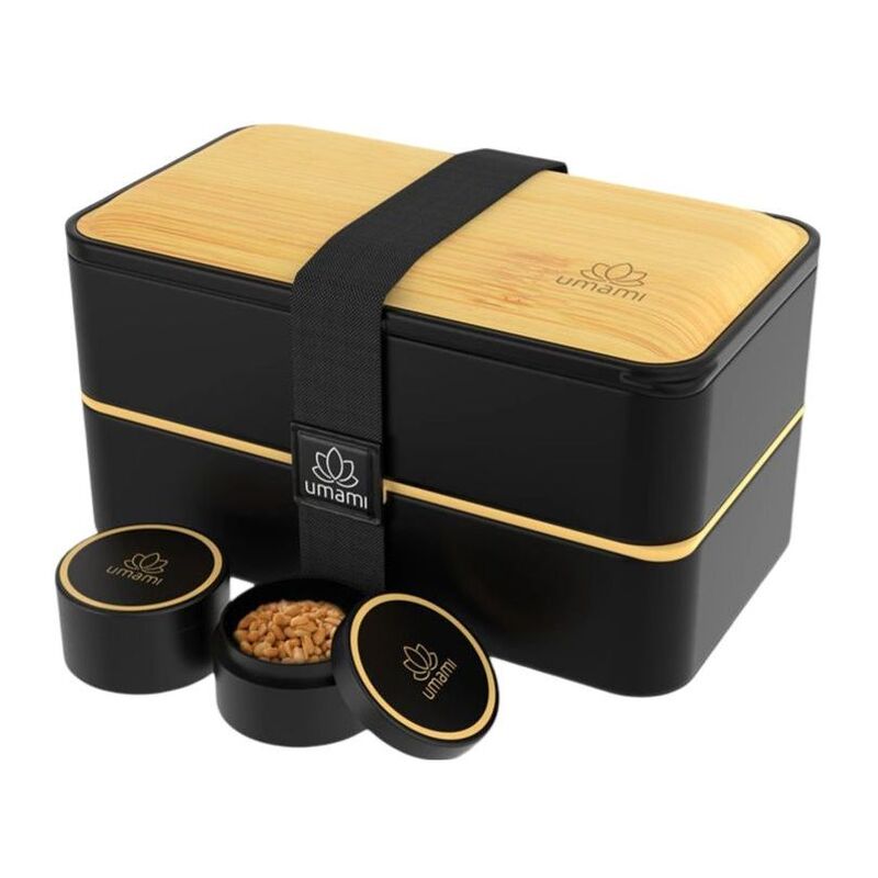 Umami Bento Box Set Dual Black & Bamboo