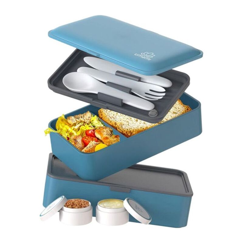 Umami Bento Box Set Dual Denim Blue