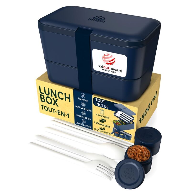 Umami Nestable Bento Box Set Dual Nestable Midnight Blue 1500ml