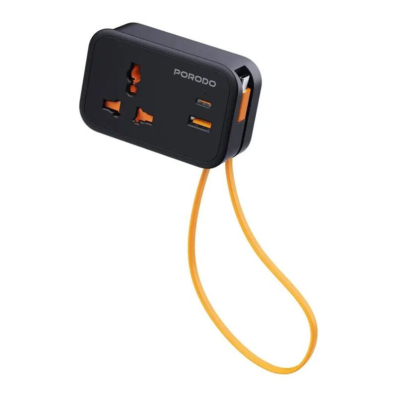 Porodo Universal Wall Sockets - Black