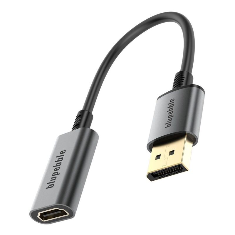 Blupebble 4K DP Male To HDMI Female Adapter - Gray