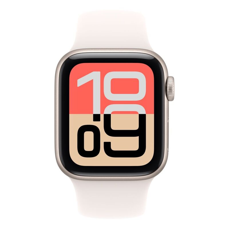 Apple Watch SE 3 GPS 40mm Starlight Aluminium Case with Starlight Sport Band - S/M