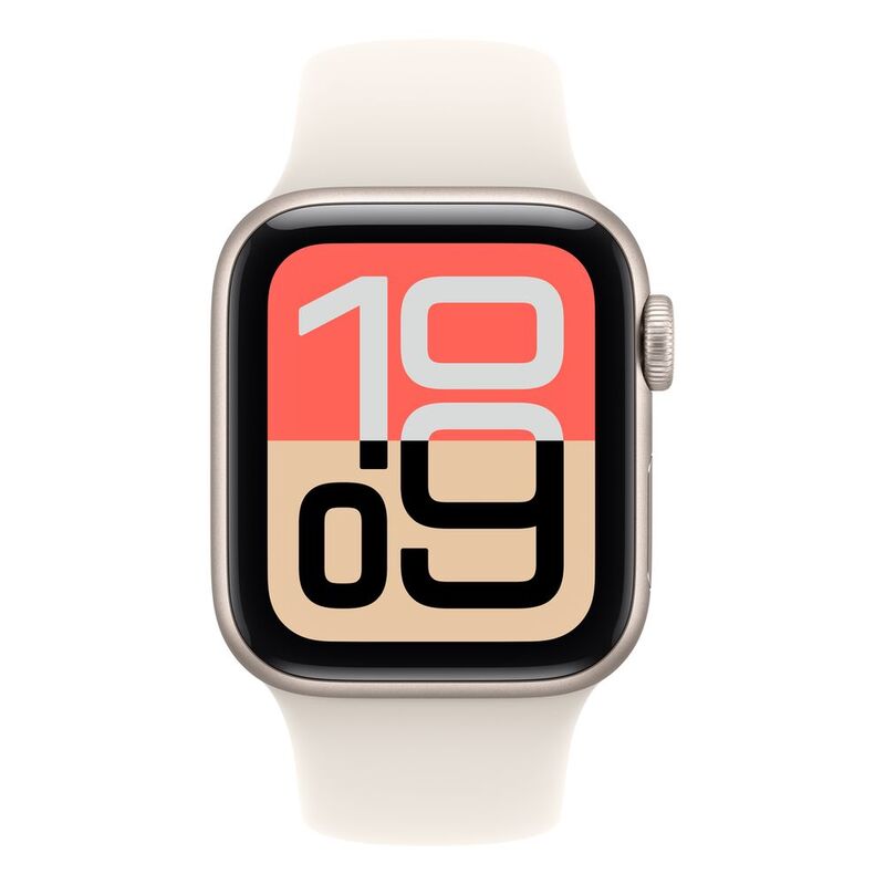 Apple Watch SE 3 GPS + Cellular 40mm Starlight Aluminium Case with Starlight Sport Band - S/M