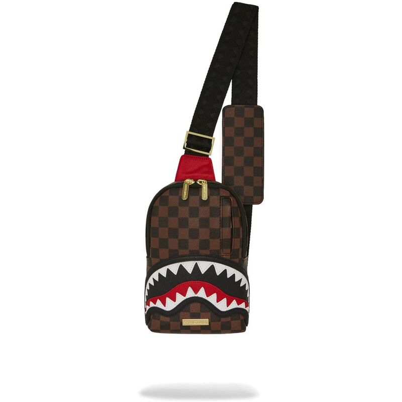 Sprayground Sawtooth Sharks In Paris One-Strap Backpack