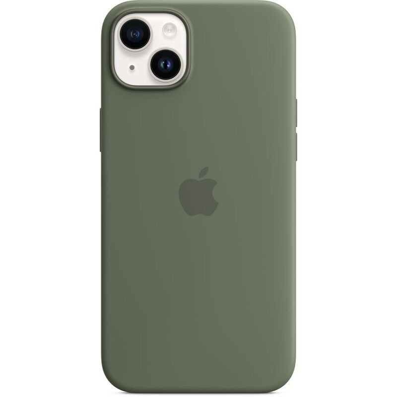 Apple Silicone Case with MagSafe for iPhone 14 Plus - Olive