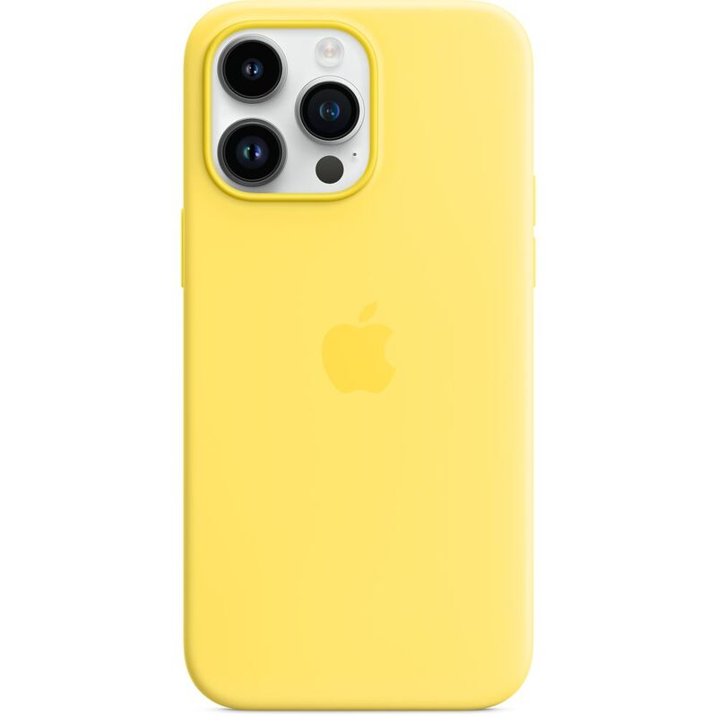 Apple Silicone Case with MagSafe for iPhone 14 Pro Max - Canary Yellow