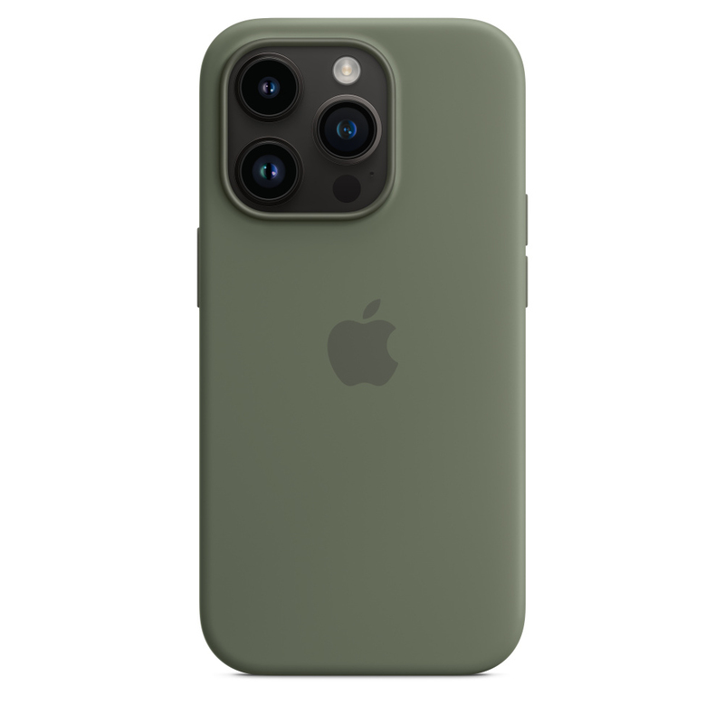 Apple Silicone Case with MagSafe for iPhone 14 Pro - Olive
