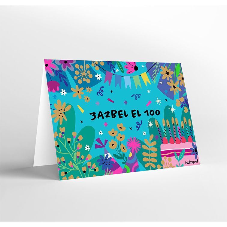 Mukagraf 3A2Bel El 100 Standard Greeting Cards (18 x 12 cm)