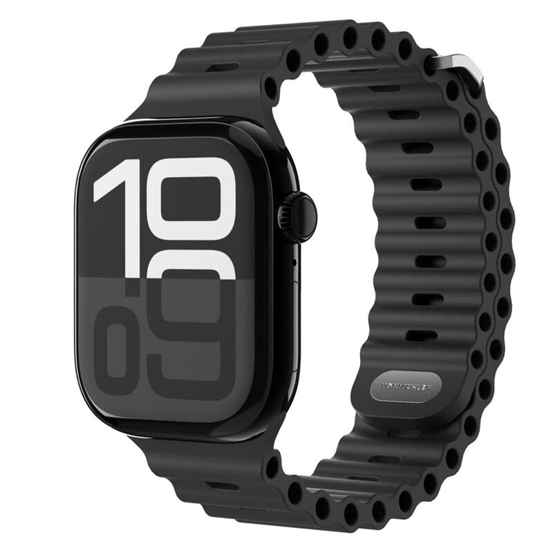 Vonmahlen Wave Band 2 For Apple Watch 44/45/46/49mm- One Size - Black