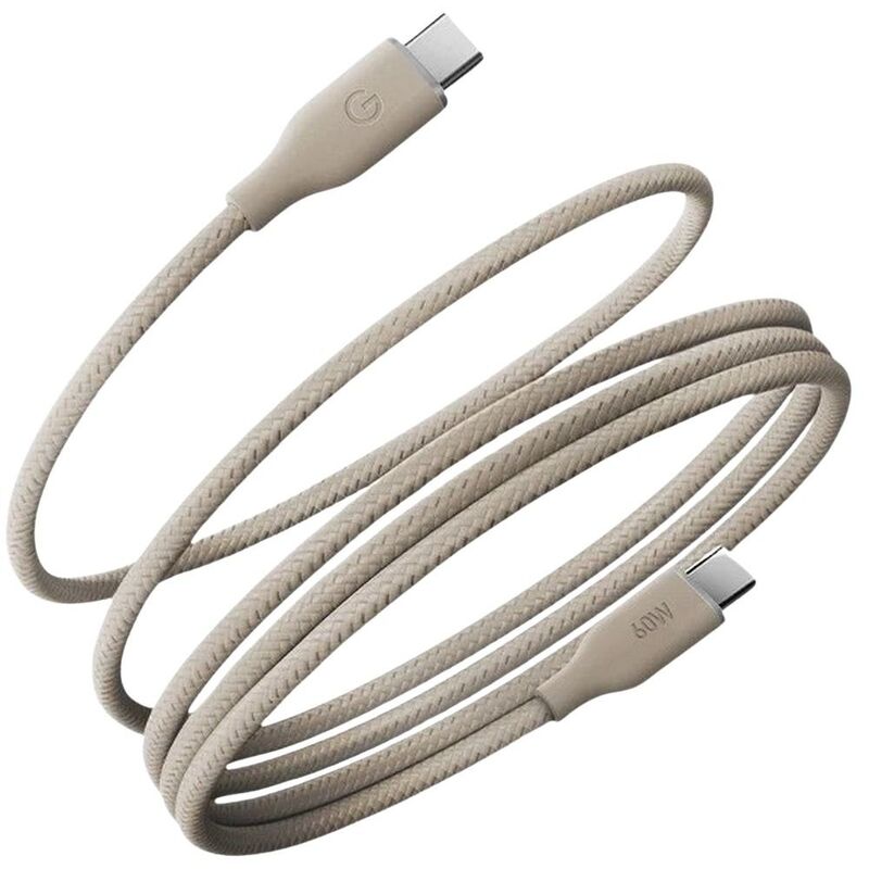 Energea USB-C To USB-C Cable Helix 60 480Mbps 60W 1.5M - Natural