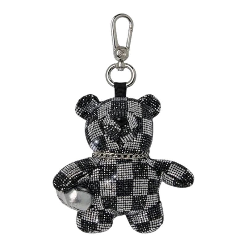 Sprayground Gold Diamond Tear Bear Cub Keychain