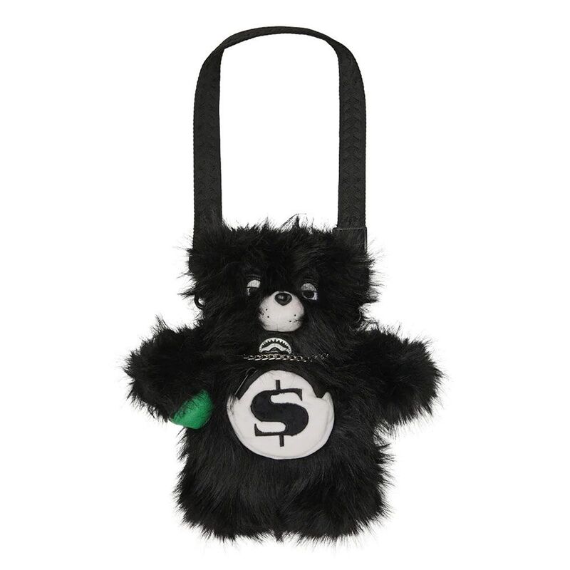 Sprayground Fur Cray Black Bear Cub Backpack
