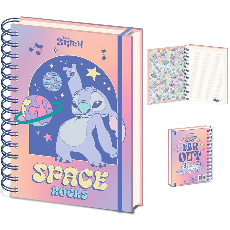 Pyramid Lilo & Stitch (Planetary) A5 Wiro Notebook
