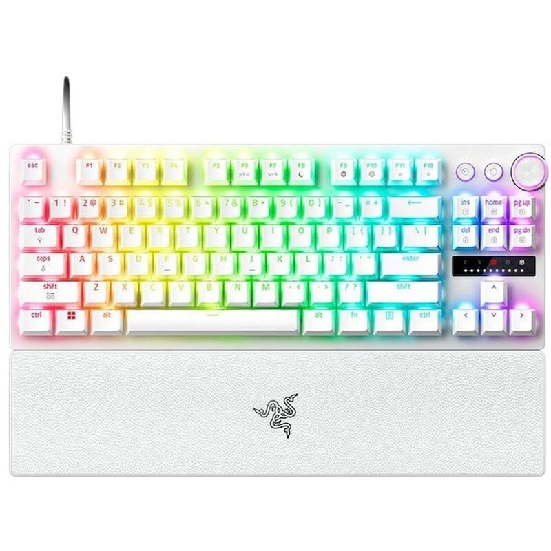 Razer Huntsman V3 Pro Tenkeyless 8Khz Tenkeyless Analog Optical Esports Keyboard - Us Layout - White