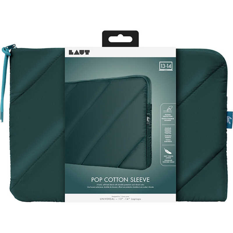 Laut Pop Cotton Sleeve For Up To 14 - Lake Green