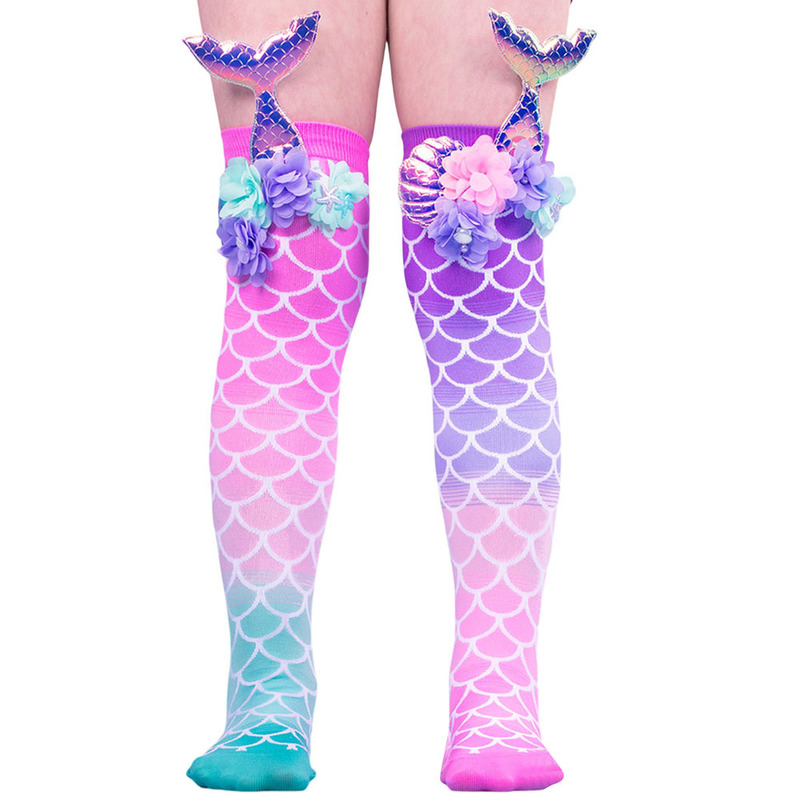 Madmia Mermaid Tail Kids Socks (One Size)