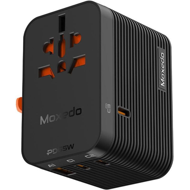 Moxedo Moxedo Universal Plug 65W Gan Travel Adapter - Black