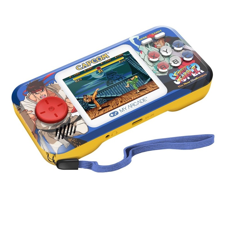 My Arcade Super Street Fighter Ii Pocket Player Pro Portable Handheld Gaming System With Travel Case