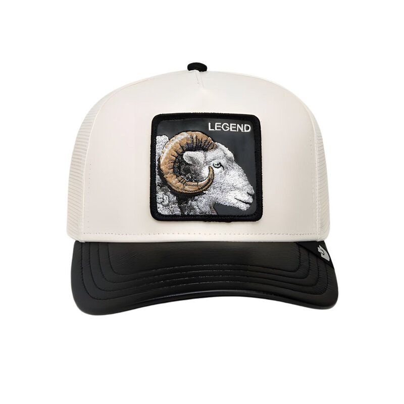 Goorin Bros Faux Leather Ram Trucker Void / Chalk Cap