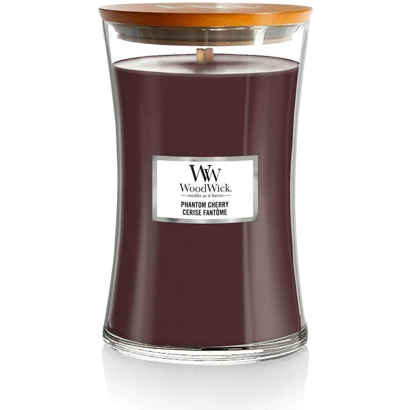 Woodwick Hourglass Phantom Cherry Candle Large 610 Grams