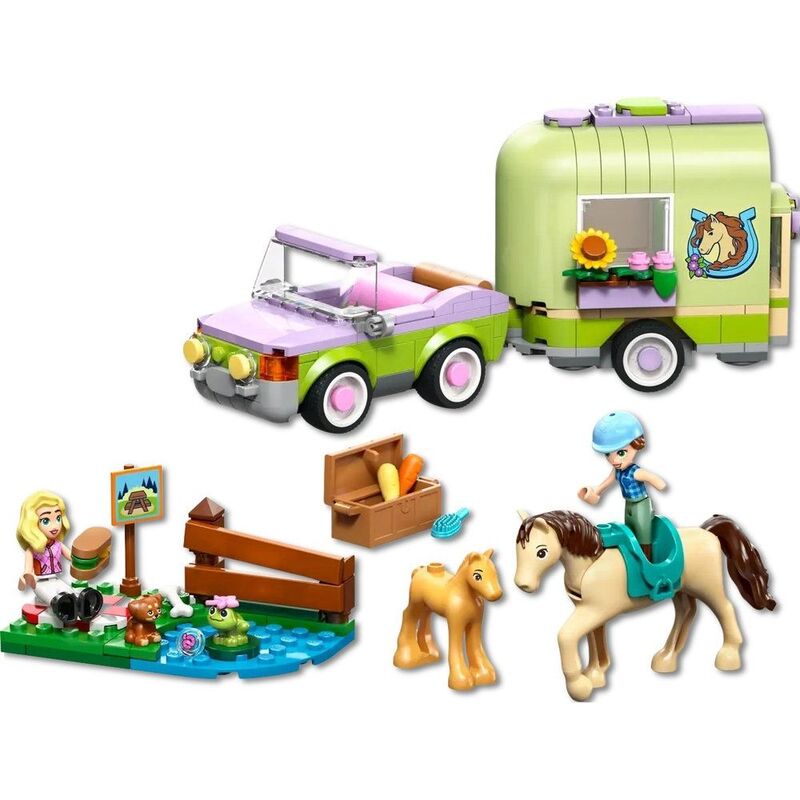 LEGO Friends Horse & Baby Foal Trailer 42695 (279 Pieces)