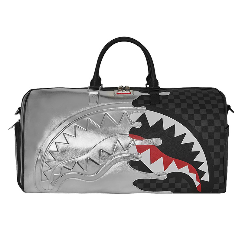 Sprayground Silver Side Drip Duffle