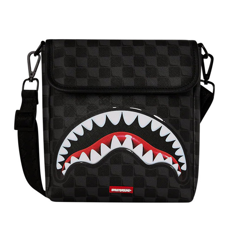 Sprayground Sharks In Paris Balloon Black Messenger Sling