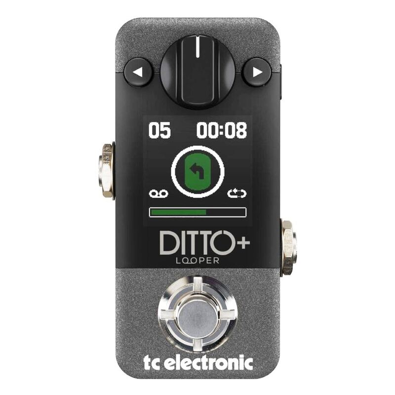 TC Electronic Ditto+ Looper Pedal - 9V DC Power Supply (sold separately)