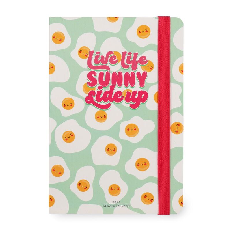 Legami 12-Month Diary - 2024 - Medium Weekly Diary with Notebook - Egg