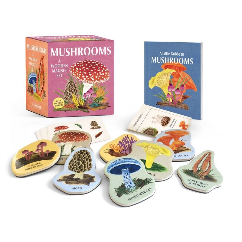 Mushrooms: A Wooden Magnet Set | Meg Madden