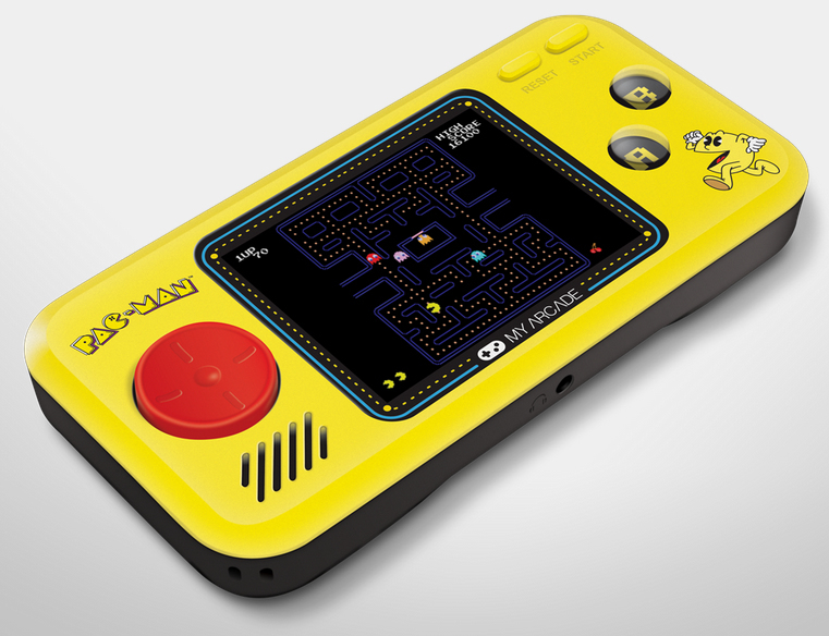جهاز My Arcade Pac-Man Pocket Player باللون الأصفر/ الأسود