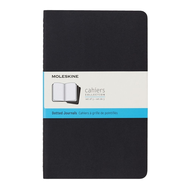 Moleskine Cahier Journal Large Dotted Black